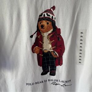 Polo Ralph Lauren 2023 Holiday Bear T Shirt Sz XL S/S